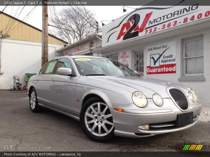 Platinum Metallic / Charcoal 2002 Jaguar S-Type 3.0