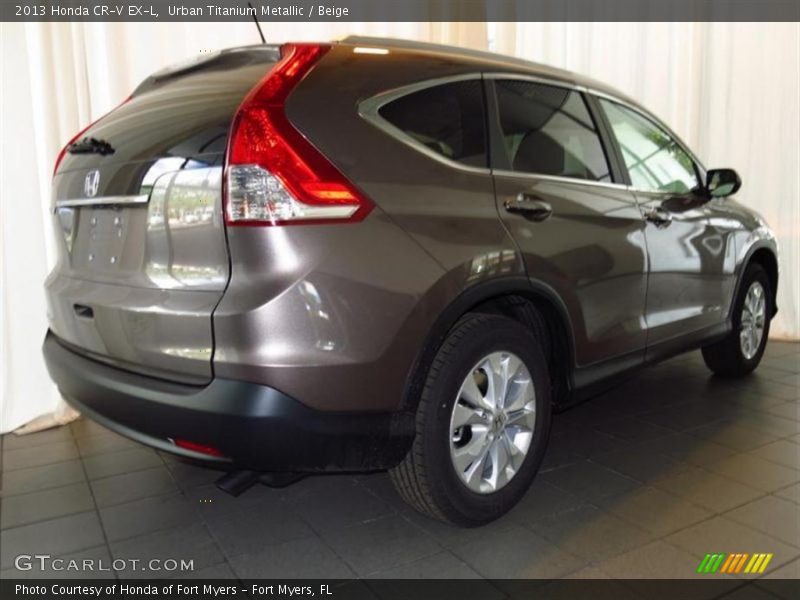 Urban Titanium Metallic / Beige 2013 Honda CR-V EX-L