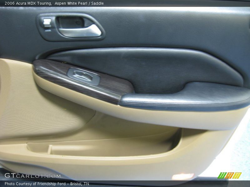 Aspen White Pearl / Saddle 2006 Acura MDX Touring