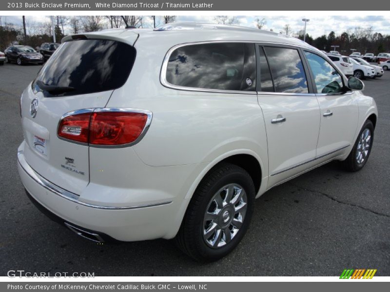 White Diamond Tricoat / Titanium Leather 2013 Buick Enclave Premium