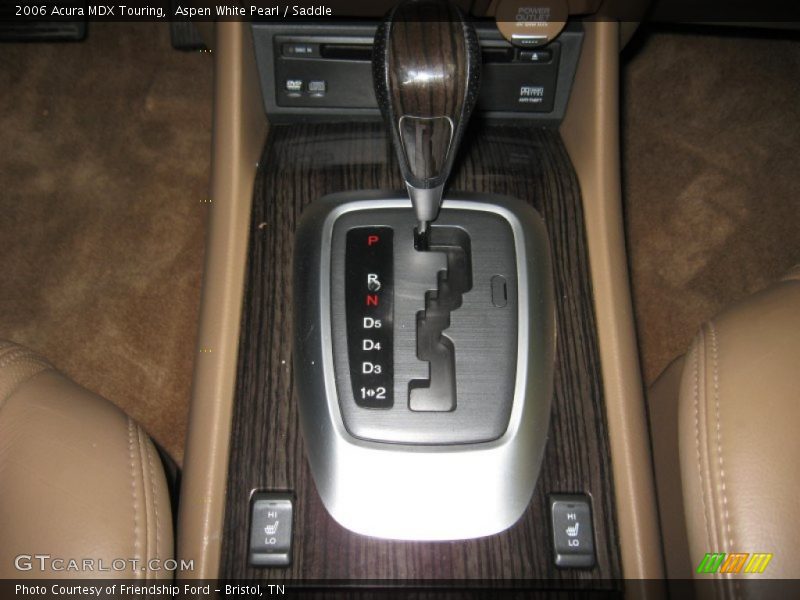 Aspen White Pearl / Saddle 2006 Acura MDX Touring