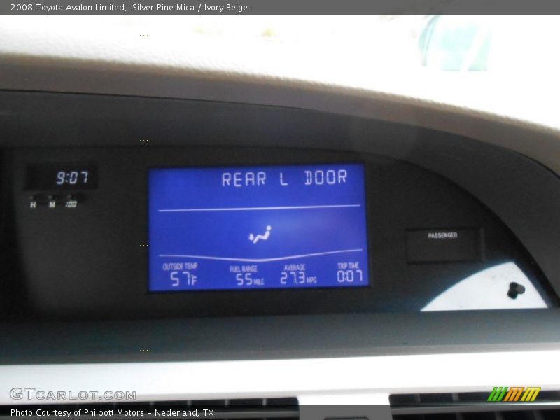 Silver Pine Mica / Ivory Beige 2008 Toyota Avalon Limited