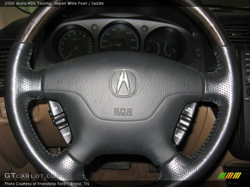 Aspen White Pearl / Saddle 2006 Acura MDX Touring
