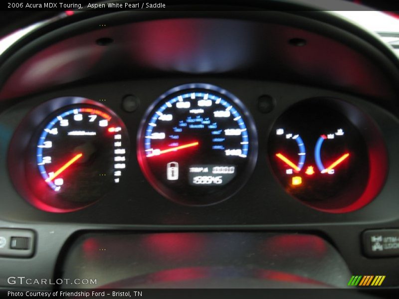 Aspen White Pearl / Saddle 2006 Acura MDX Touring