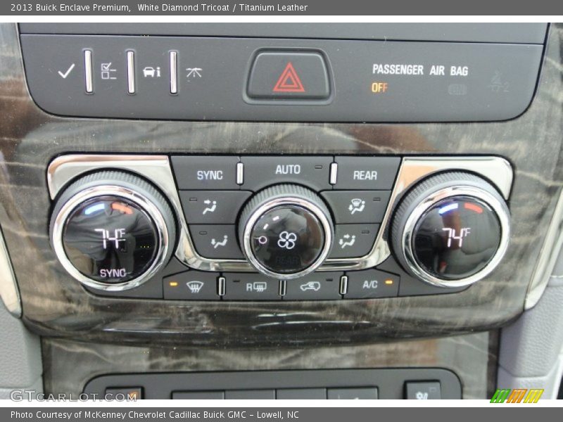 Controls of 2013 Enclave Premium