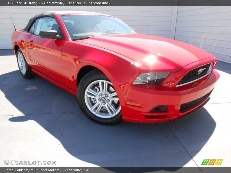 Race Red / Charcoal Black 2014 Ford Mustang V6 Convertible