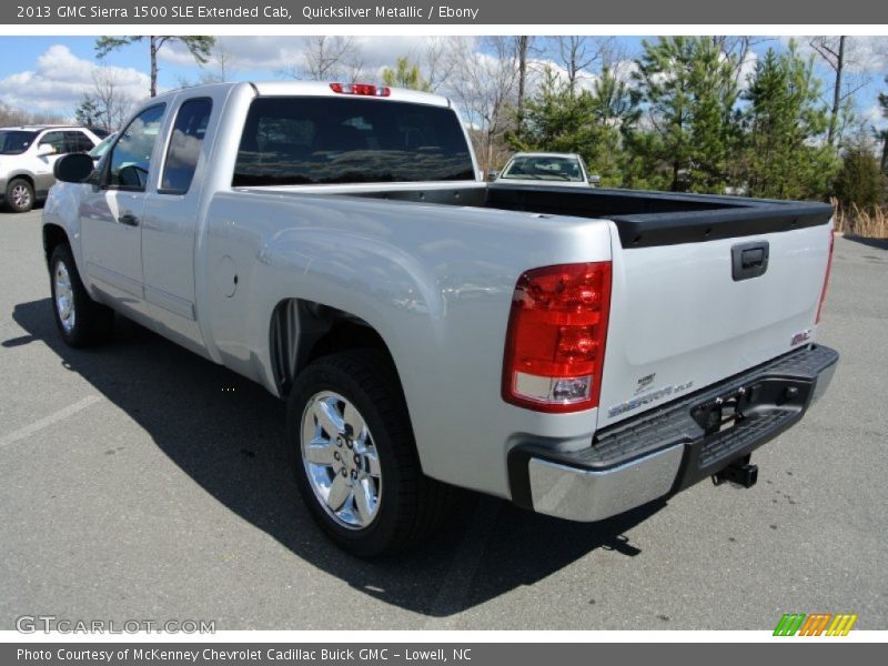 Quicksilver Metallic / Ebony 2013 GMC Sierra 1500 SLE Extended Cab