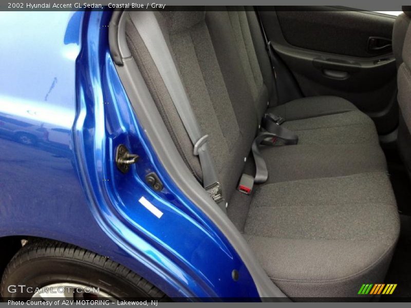 Coastal Blue / Gray 2002 Hyundai Accent GL Sedan