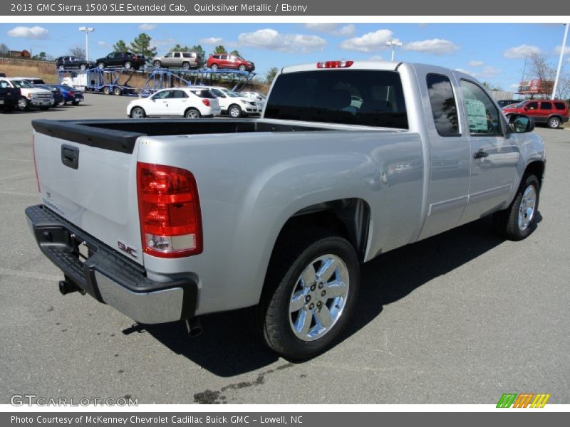 Quicksilver Metallic / Ebony 2013 GMC Sierra 1500 SLE Extended Cab