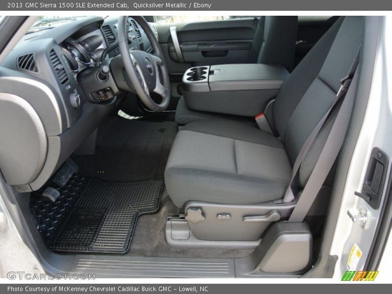Quicksilver Metallic / Ebony 2013 GMC Sierra 1500 SLE Extended Cab