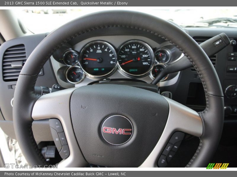 Quicksilver Metallic / Ebony 2013 GMC Sierra 1500 SLE Extended Cab