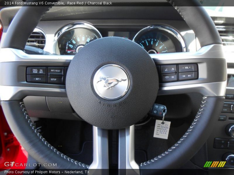 Race Red / Charcoal Black 2014 Ford Mustang V6 Convertible