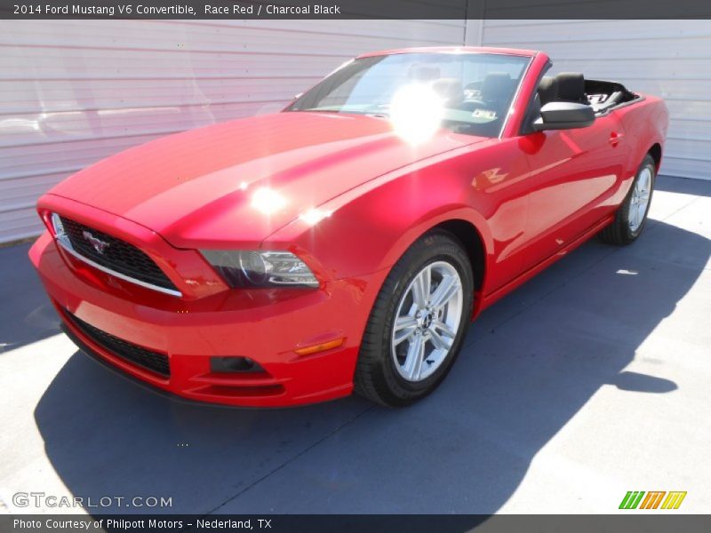 Race Red / Charcoal Black 2014 Ford Mustang V6 Convertible
