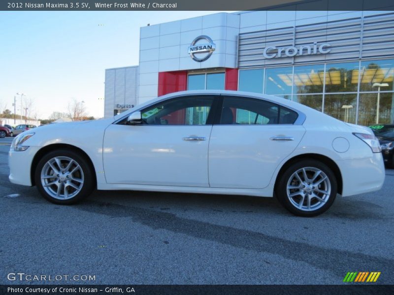 Winter Frost White / Charcoal 2012 Nissan Maxima 3.5 SV