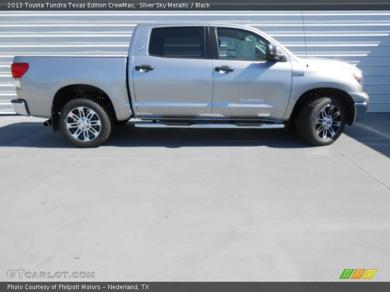Silver Sky Metallic / Black 2013 Toyota Tundra Texas Edition CrewMax