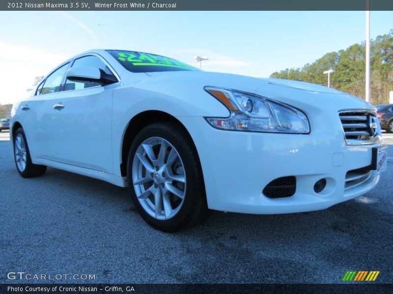 Winter Frost White / Charcoal 2012 Nissan Maxima 3.5 SV