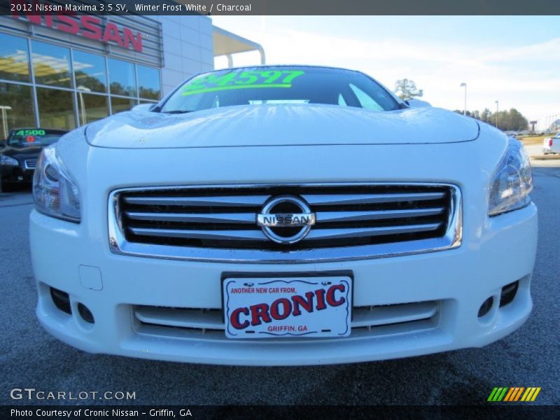 Winter Frost White / Charcoal 2012 Nissan Maxima 3.5 SV