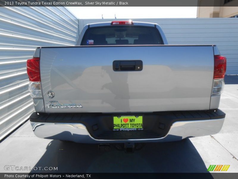 Silver Sky Metallic / Black 2013 Toyota Tundra Texas Edition CrewMax