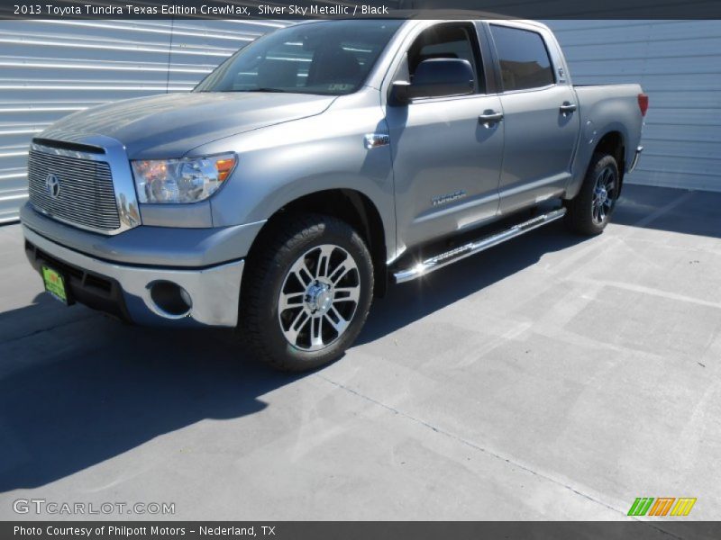 Silver Sky Metallic / Black 2013 Toyota Tundra Texas Edition CrewMax