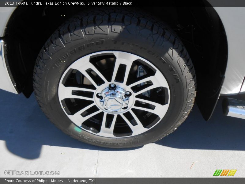 Silver Sky Metallic / Black 2013 Toyota Tundra Texas Edition CrewMax