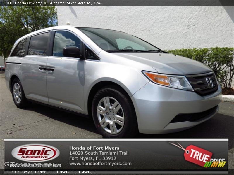 Alabaster Silver Metallic / Gray 2013 Honda Odyssey LX