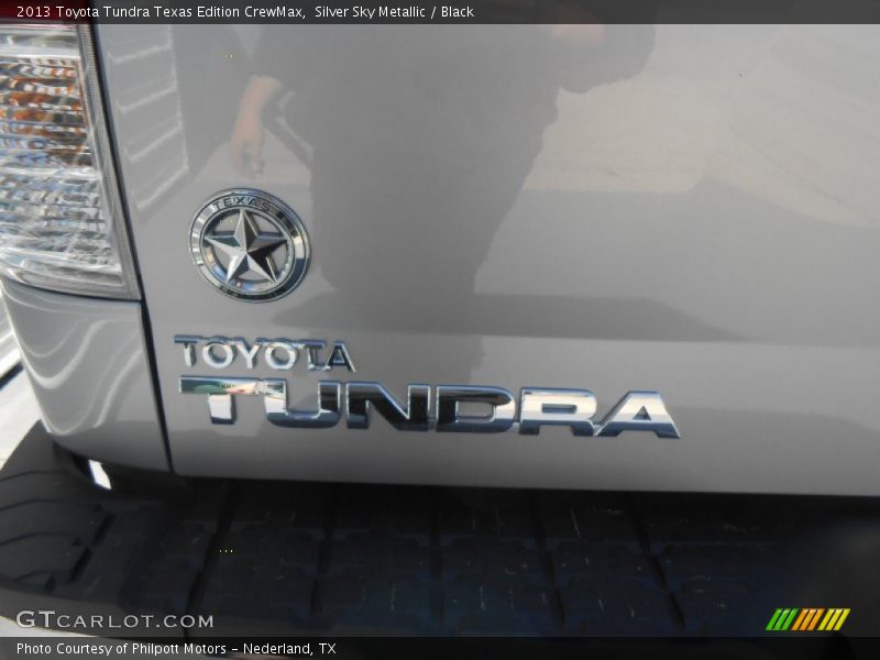 Silver Sky Metallic / Black 2013 Toyota Tundra Texas Edition CrewMax