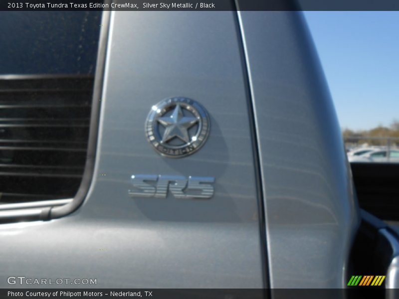 Silver Sky Metallic / Black 2013 Toyota Tundra Texas Edition CrewMax