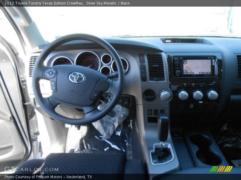 Silver Sky Metallic / Black 2013 Toyota Tundra Texas Edition CrewMax