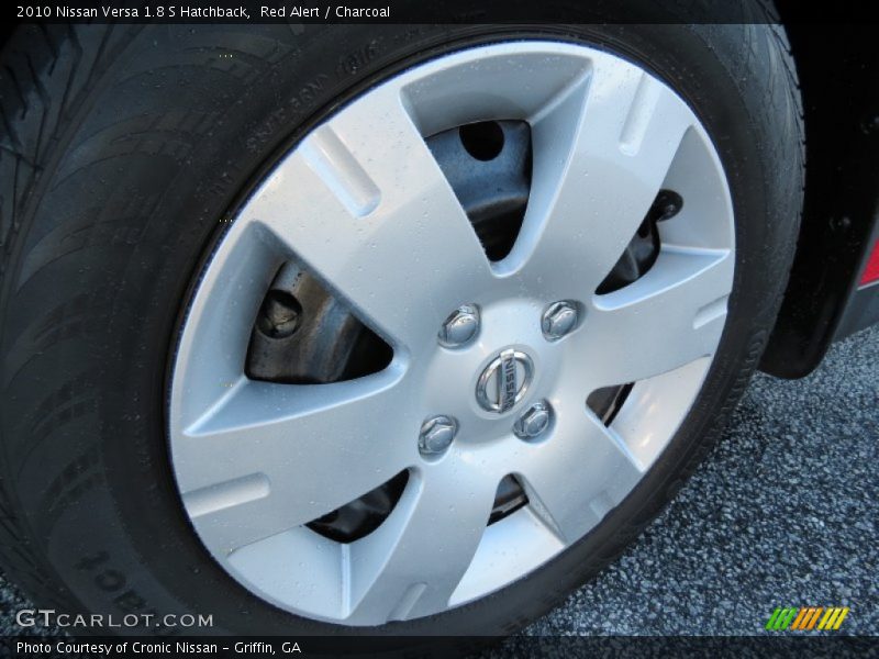 Red Alert / Charcoal 2010 Nissan Versa 1.8 S Hatchback