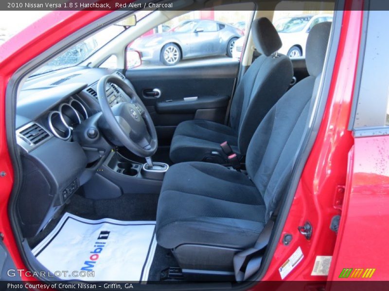 Red Alert / Charcoal 2010 Nissan Versa 1.8 S Hatchback