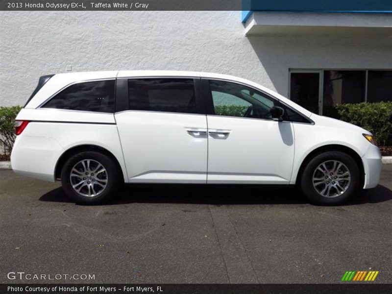 Taffeta White / Gray 2013 Honda Odyssey EX-L