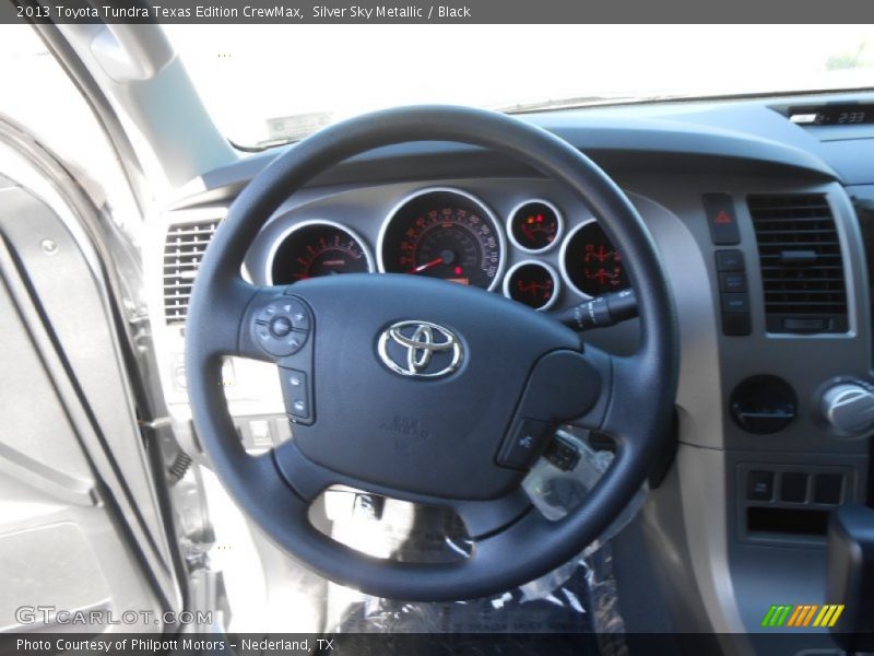 Silver Sky Metallic / Black 2013 Toyota Tundra Texas Edition CrewMax