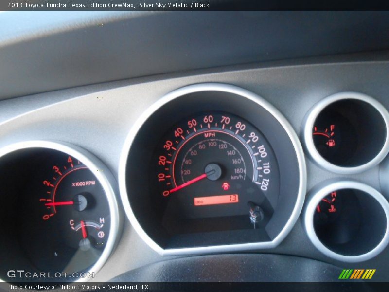 Silver Sky Metallic / Black 2013 Toyota Tundra Texas Edition CrewMax