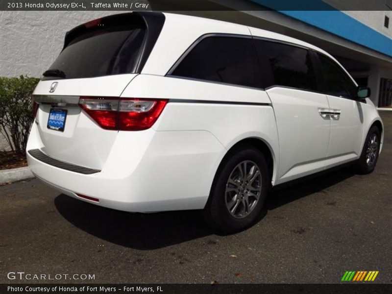 Taffeta White / Gray 2013 Honda Odyssey EX-L