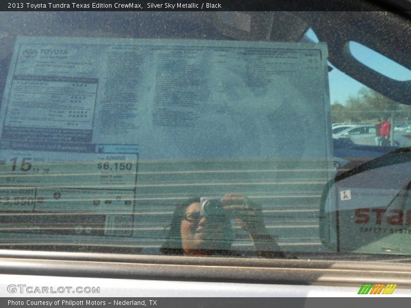 Silver Sky Metallic / Black 2013 Toyota Tundra Texas Edition CrewMax