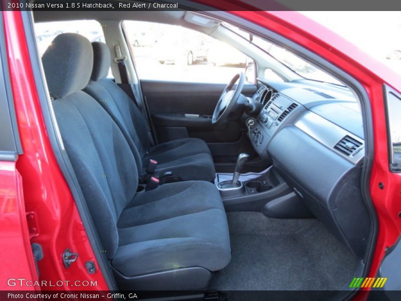 Red Alert / Charcoal 2010 Nissan Versa 1.8 S Hatchback