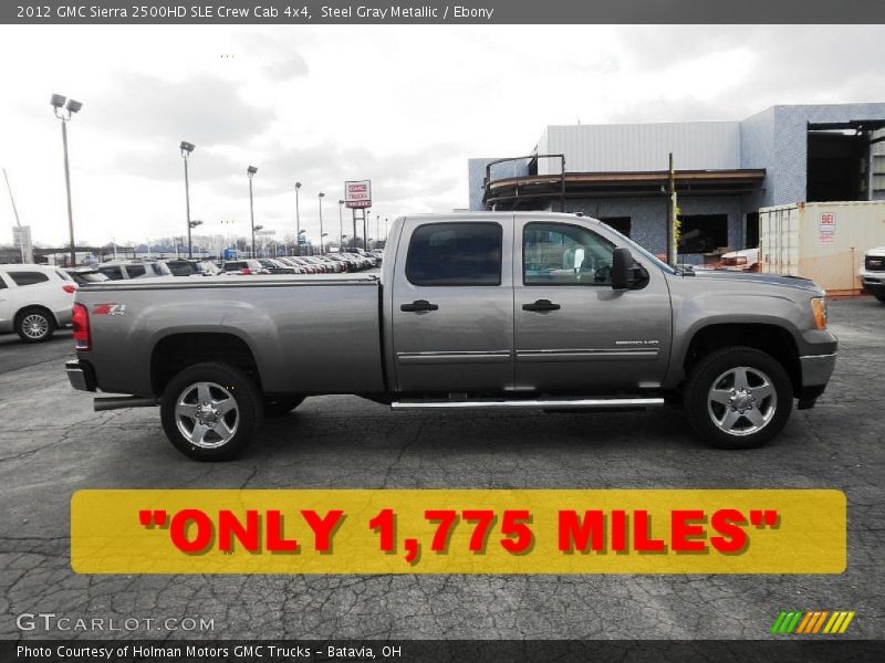 Steel Gray Metallic / Ebony 2012 GMC Sierra 2500HD SLE Crew Cab 4x4