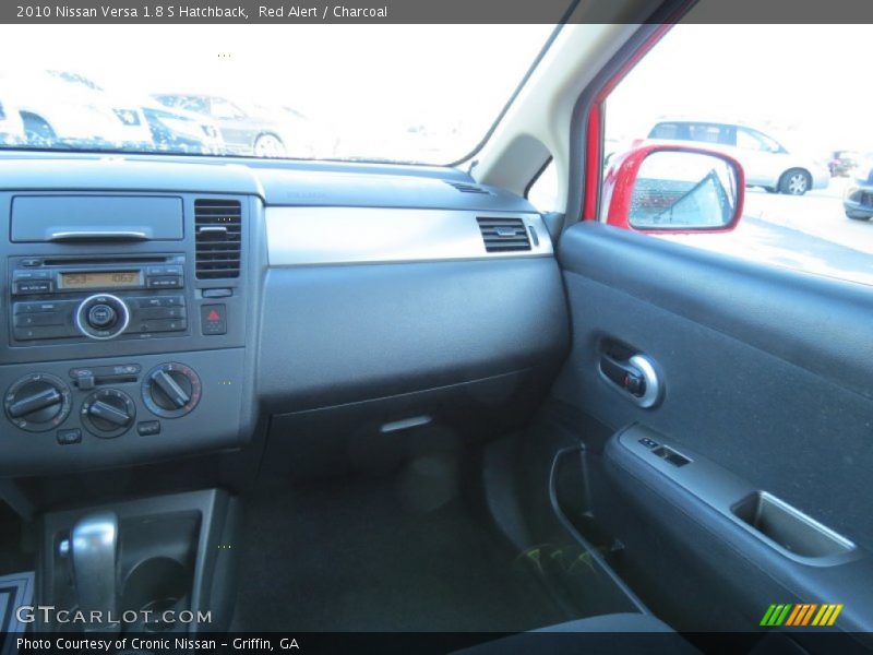 Red Alert / Charcoal 2010 Nissan Versa 1.8 S Hatchback