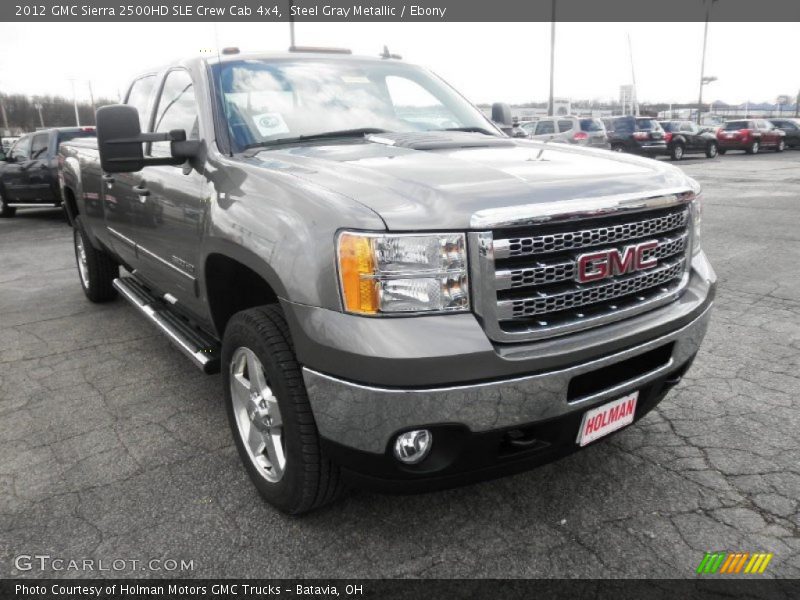 Steel Gray Metallic / Ebony 2012 GMC Sierra 2500HD SLE Crew Cab 4x4