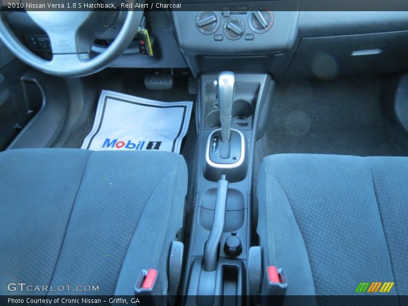 Red Alert / Charcoal 2010 Nissan Versa 1.8 S Hatchback