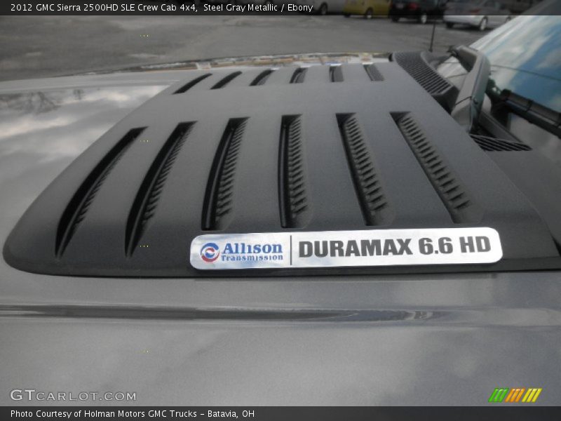 Steel Gray Metallic / Ebony 2012 GMC Sierra 2500HD SLE Crew Cab 4x4