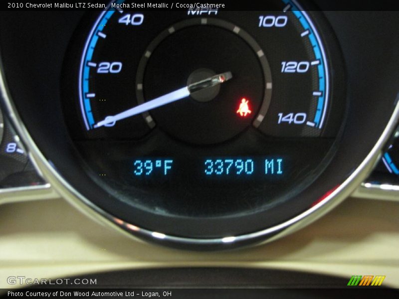 Mocha Steel Metallic / Cocoa/Cashmere 2010 Chevrolet Malibu LTZ Sedan