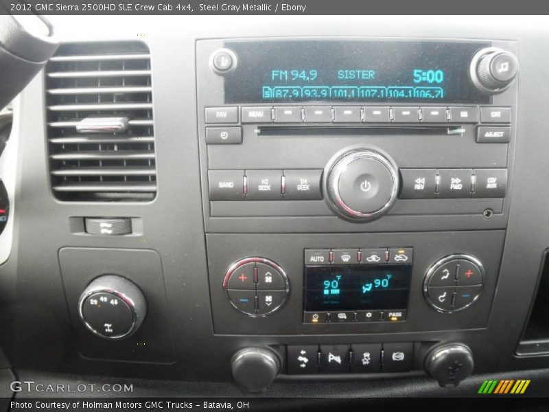 Steel Gray Metallic / Ebony 2012 GMC Sierra 2500HD SLE Crew Cab 4x4