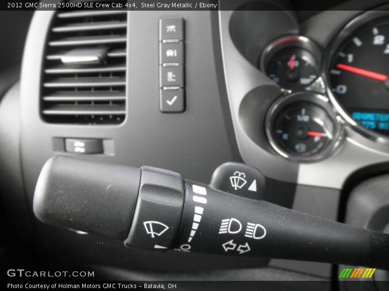 Steel Gray Metallic / Ebony 2012 GMC Sierra 2500HD SLE Crew Cab 4x4