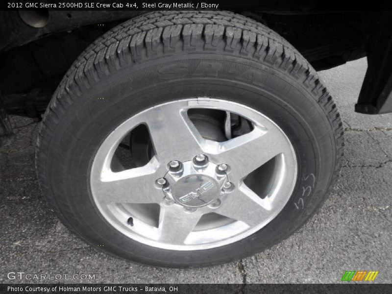 Steel Gray Metallic / Ebony 2012 GMC Sierra 2500HD SLE Crew Cab 4x4