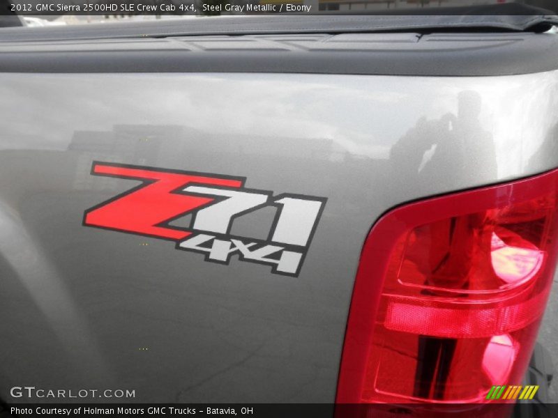Steel Gray Metallic / Ebony 2012 GMC Sierra 2500HD SLE Crew Cab 4x4