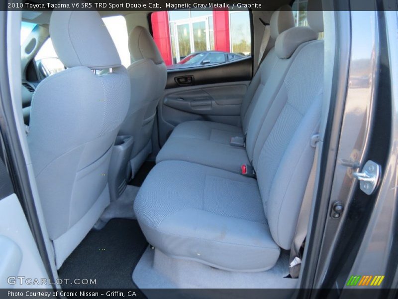 Rear Seat of 2010 Tacoma V6 SR5 TRD Sport Double Cab