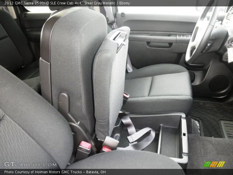 Steel Gray Metallic / Ebony 2012 GMC Sierra 2500HD SLE Crew Cab 4x4