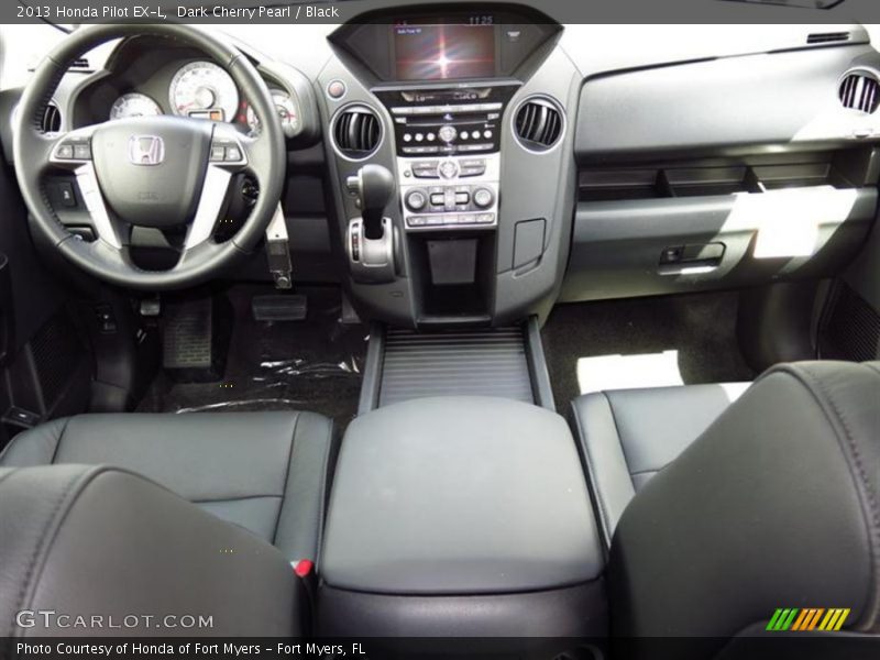 Dark Cherry Pearl / Black 2013 Honda Pilot EX-L