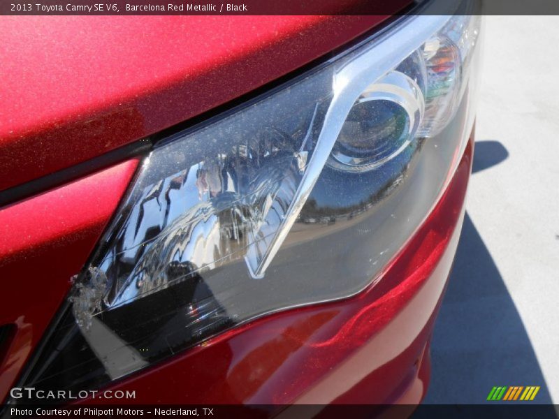 Barcelona Red Metallic / Black 2013 Toyota Camry SE V6